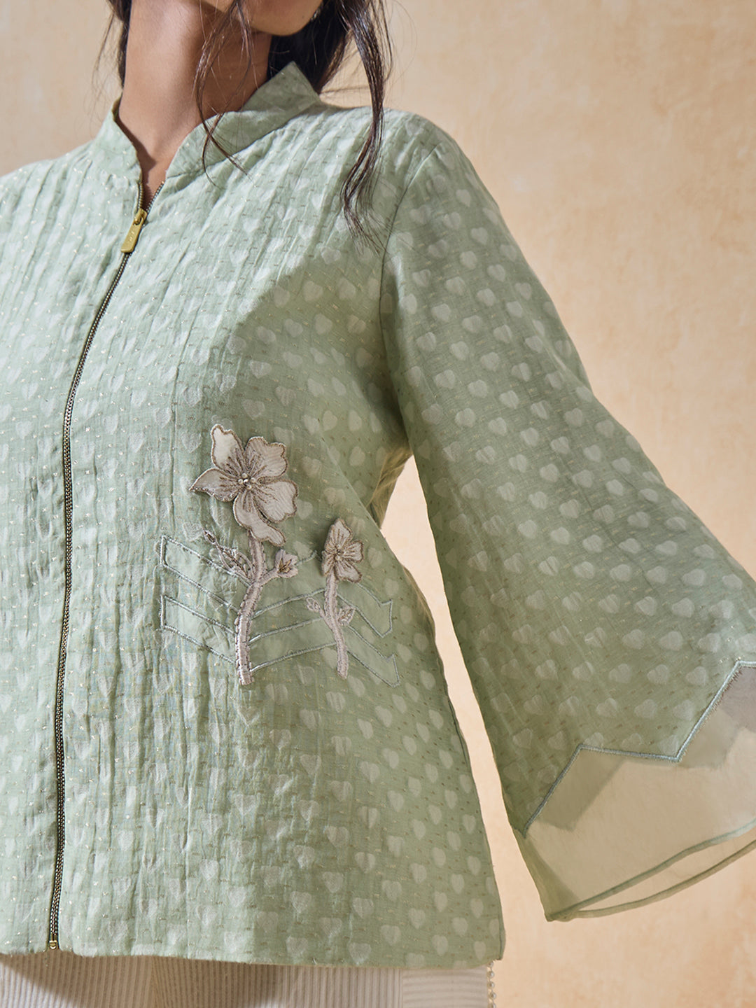 Embroidered Jacket - Green