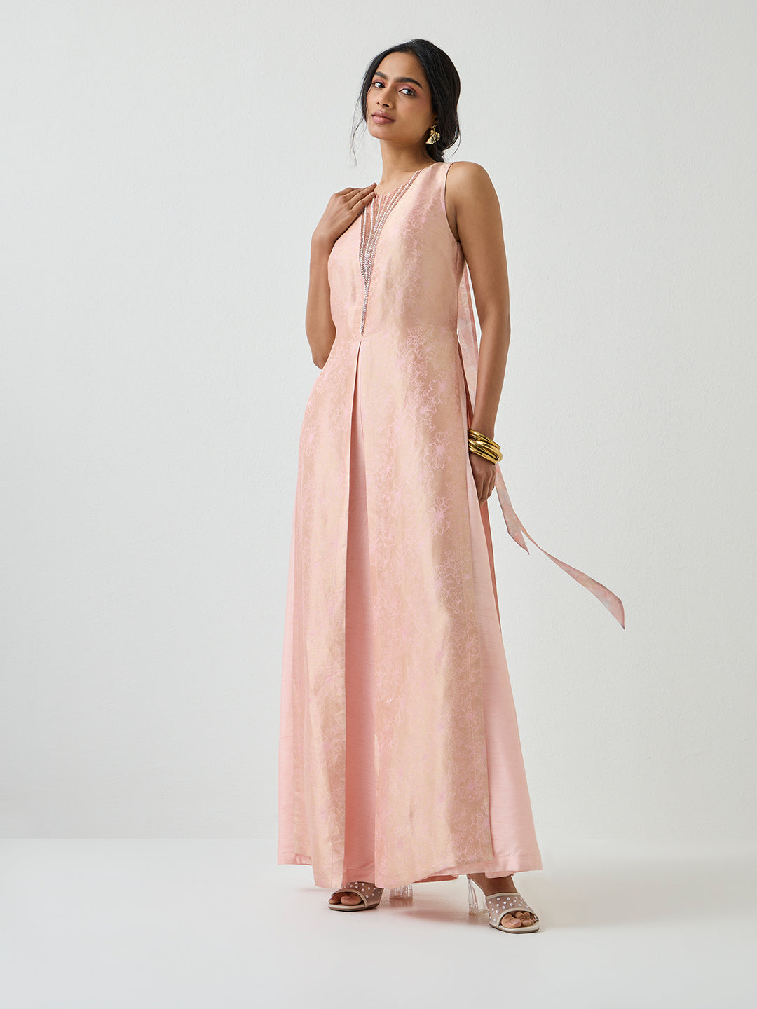 Jacquard Jumpsuit - Pink