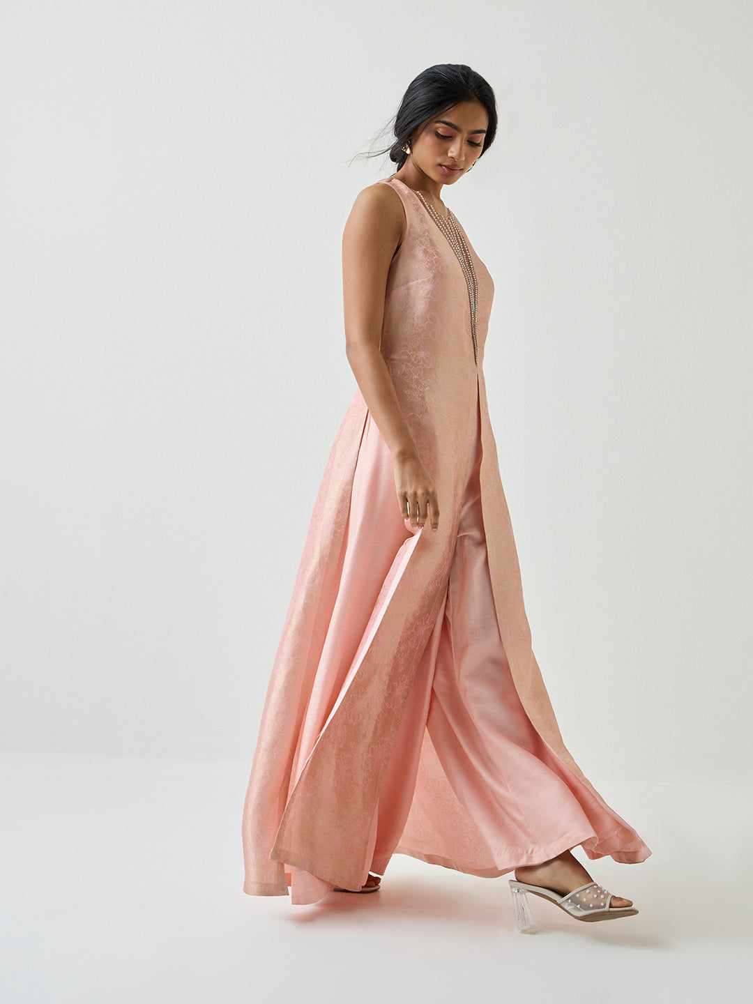 Jacquard Jumpsuit - Pink