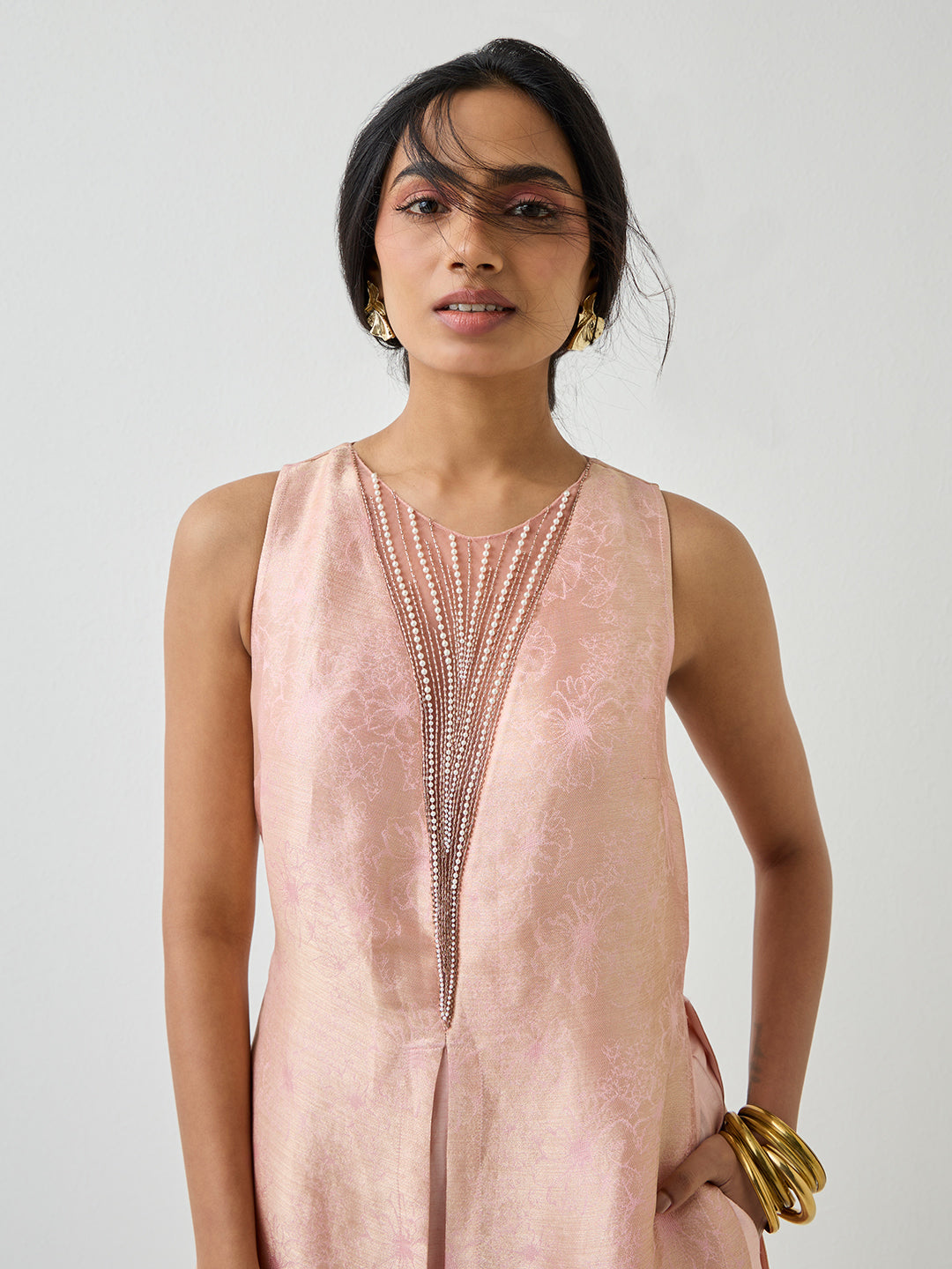 Jacquard Jumpsuit - Pink
