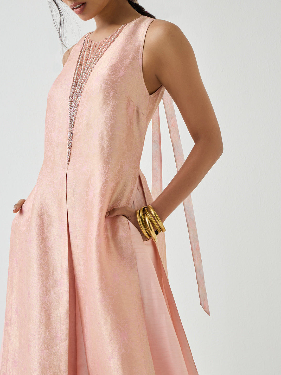 Jacquard Jumpsuit - Pink