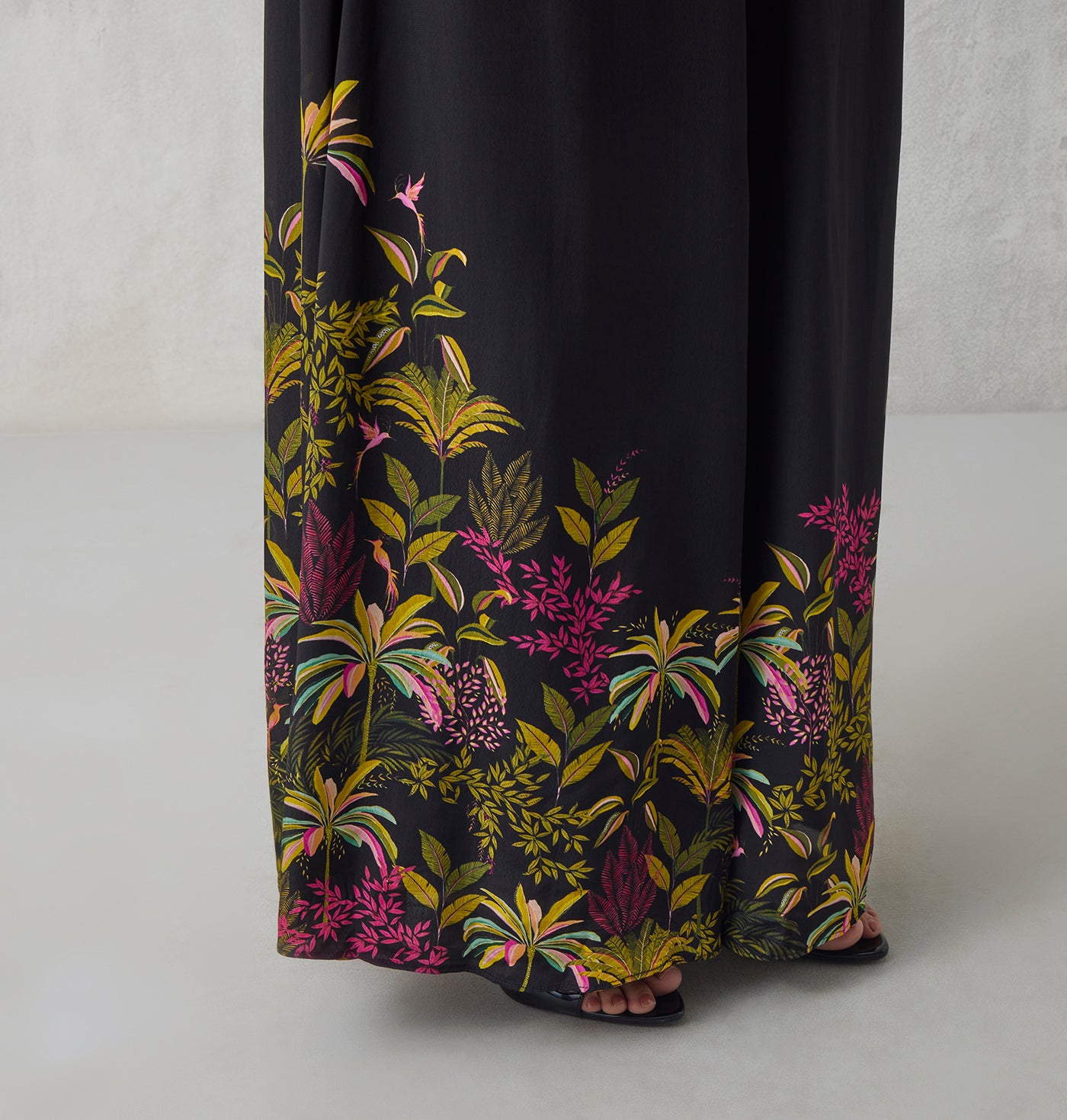 Printed Palazzos - Black