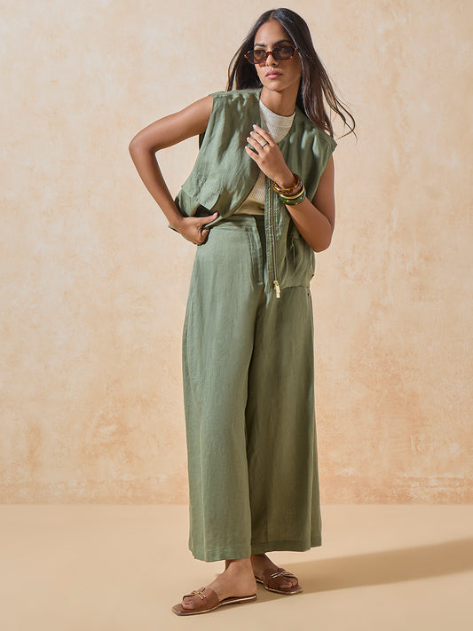 Linen Jacket - Green