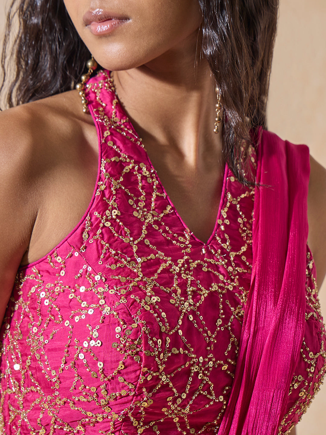 Embroidered Blouse - Pink