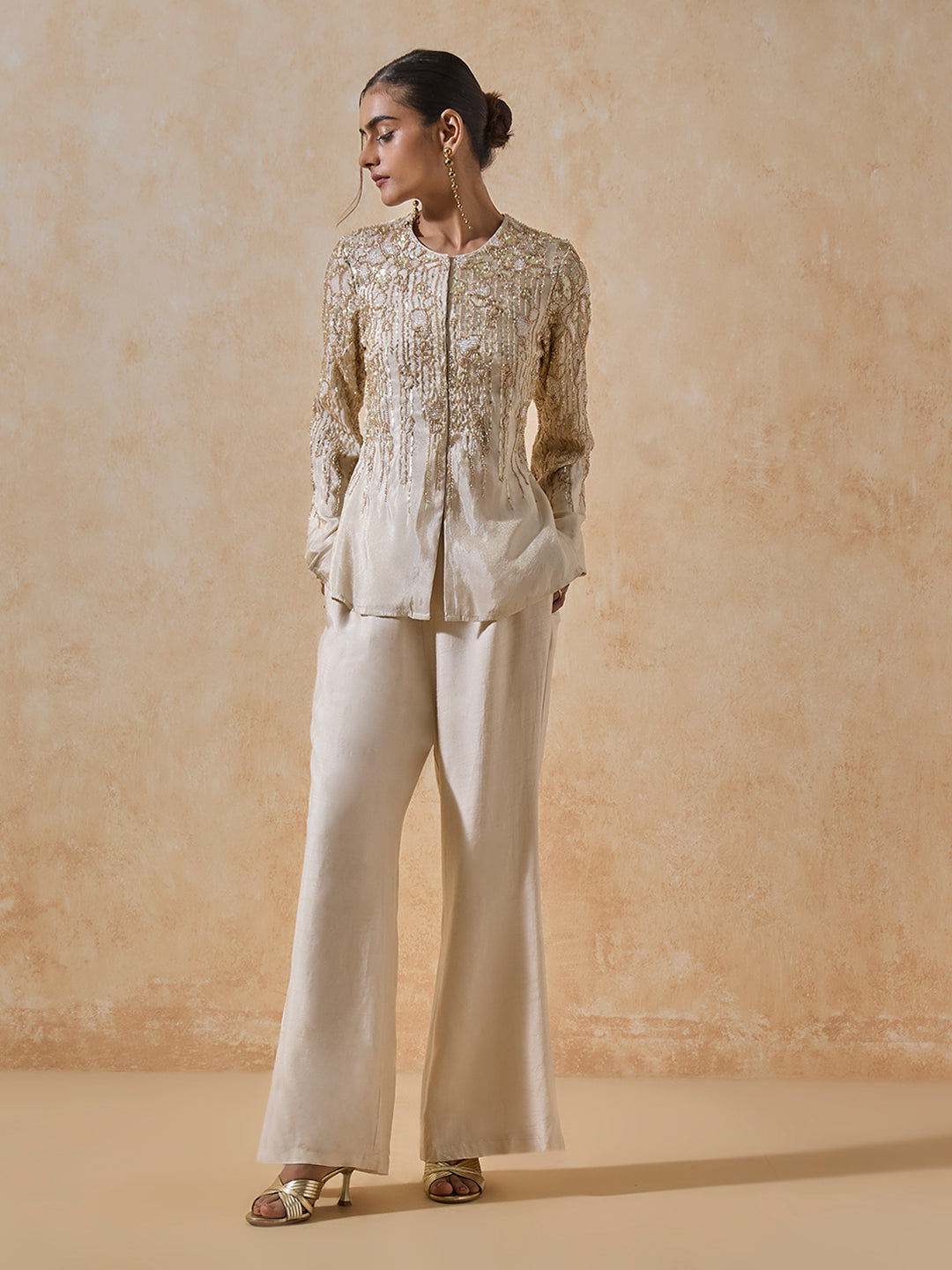 Embellished Co-Ord Set - Ivory