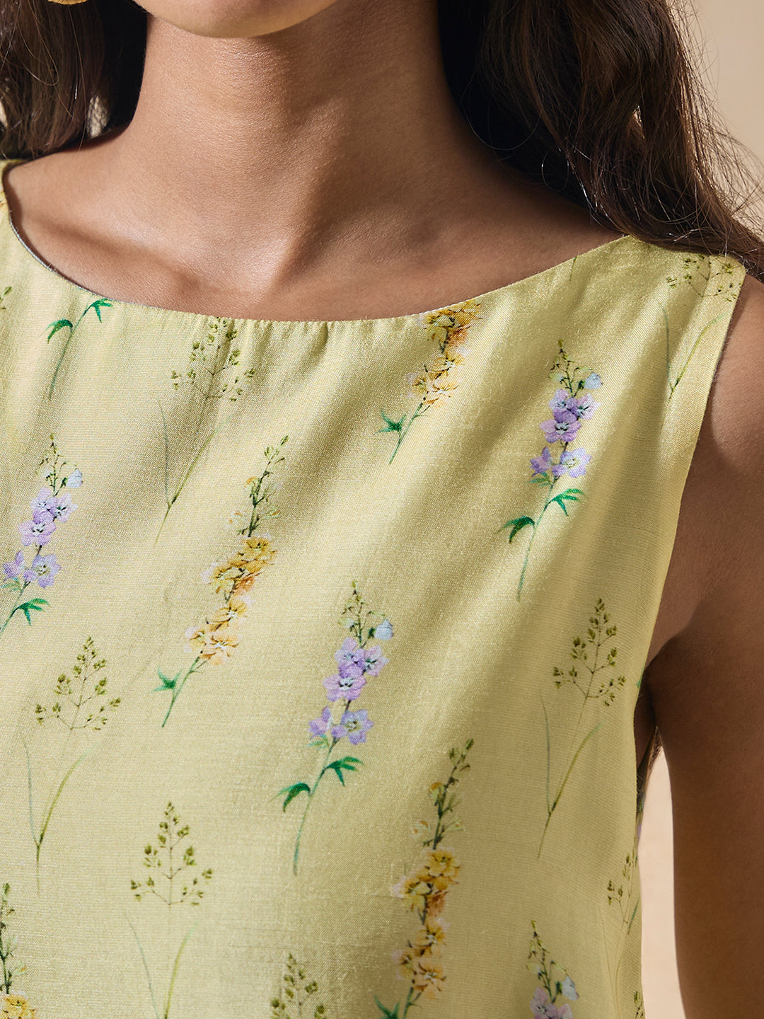 Ombré Floral Dress - Blue