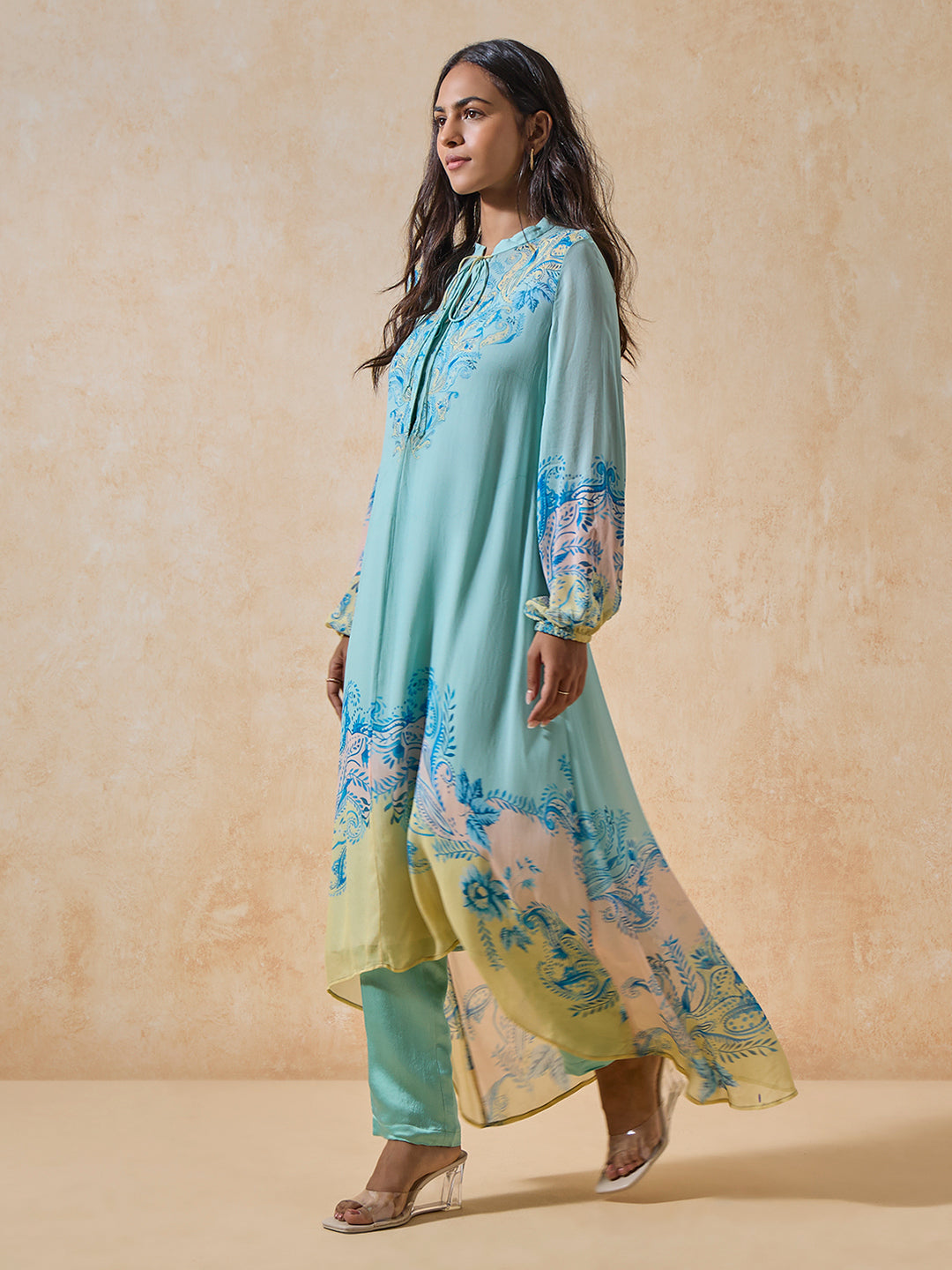 Printed Kurta - Blue