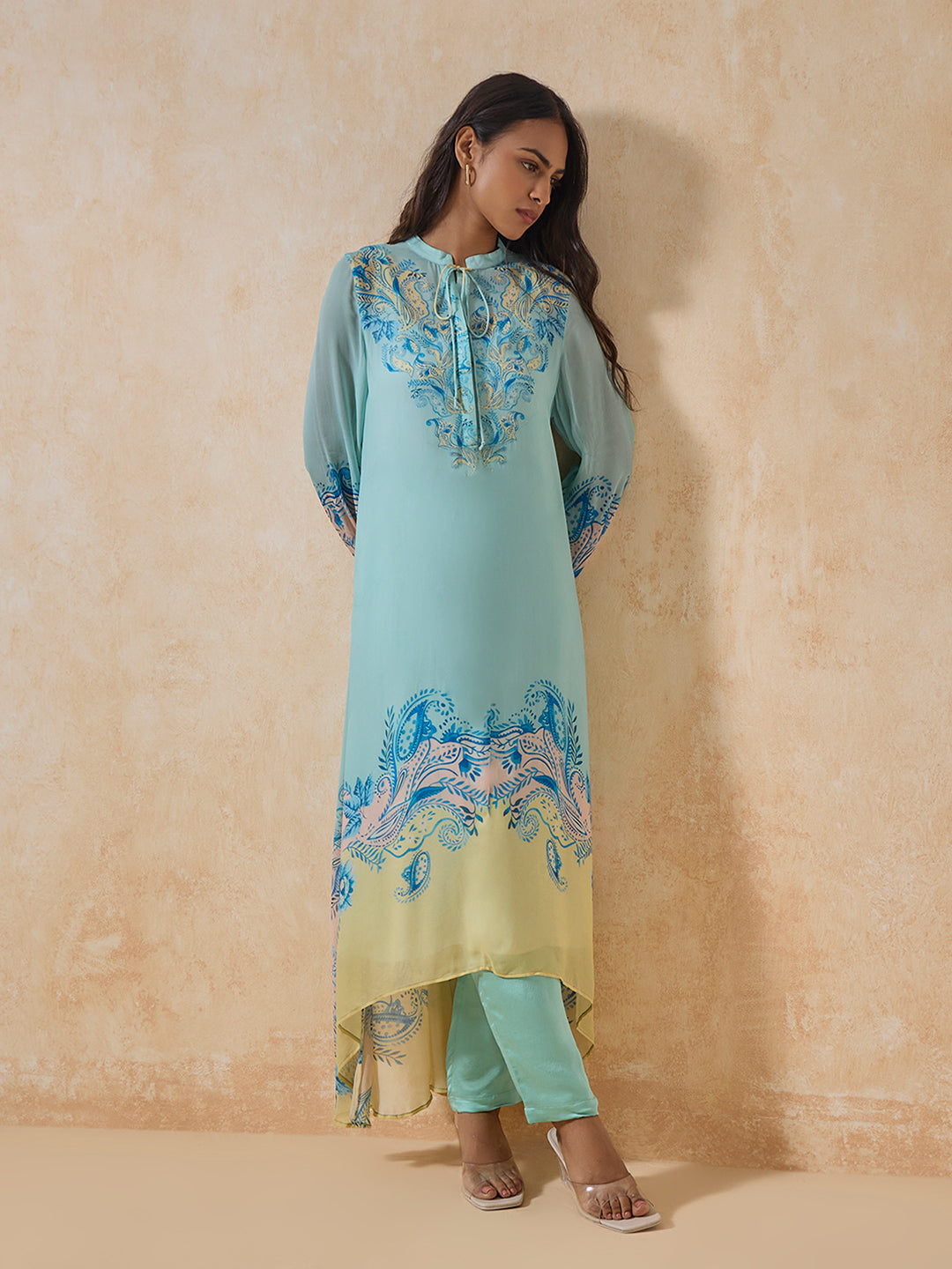 Printed Kurta - Blue