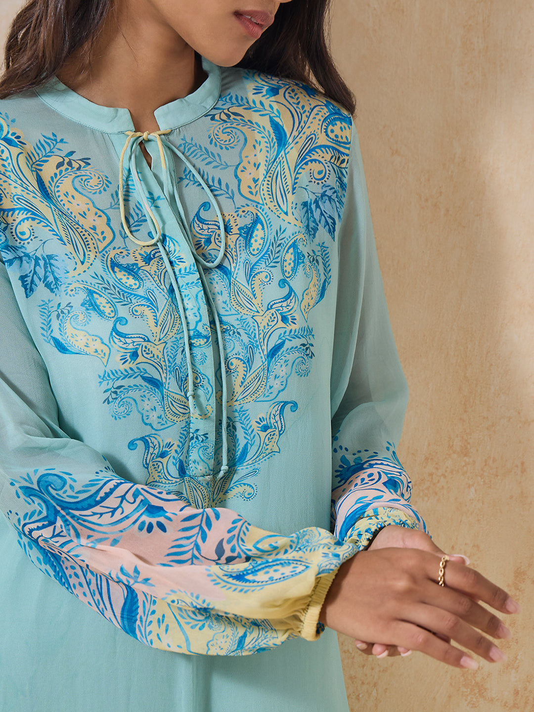 Printed Kurta - Blue