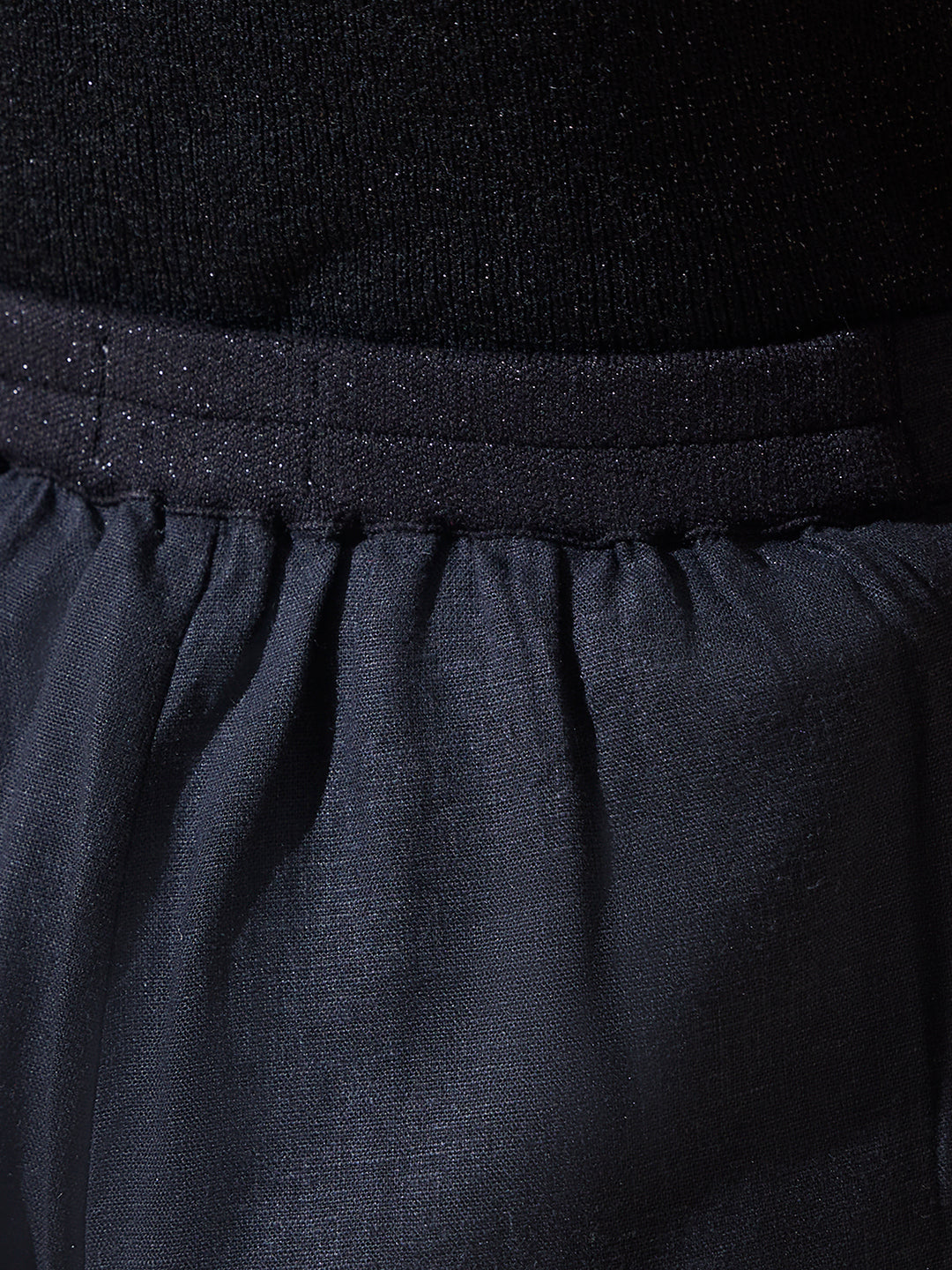 Linen-Blend Trousers - Black