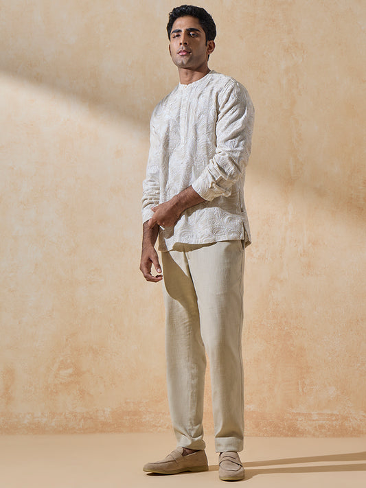 Embroidered Shirt - Off-White