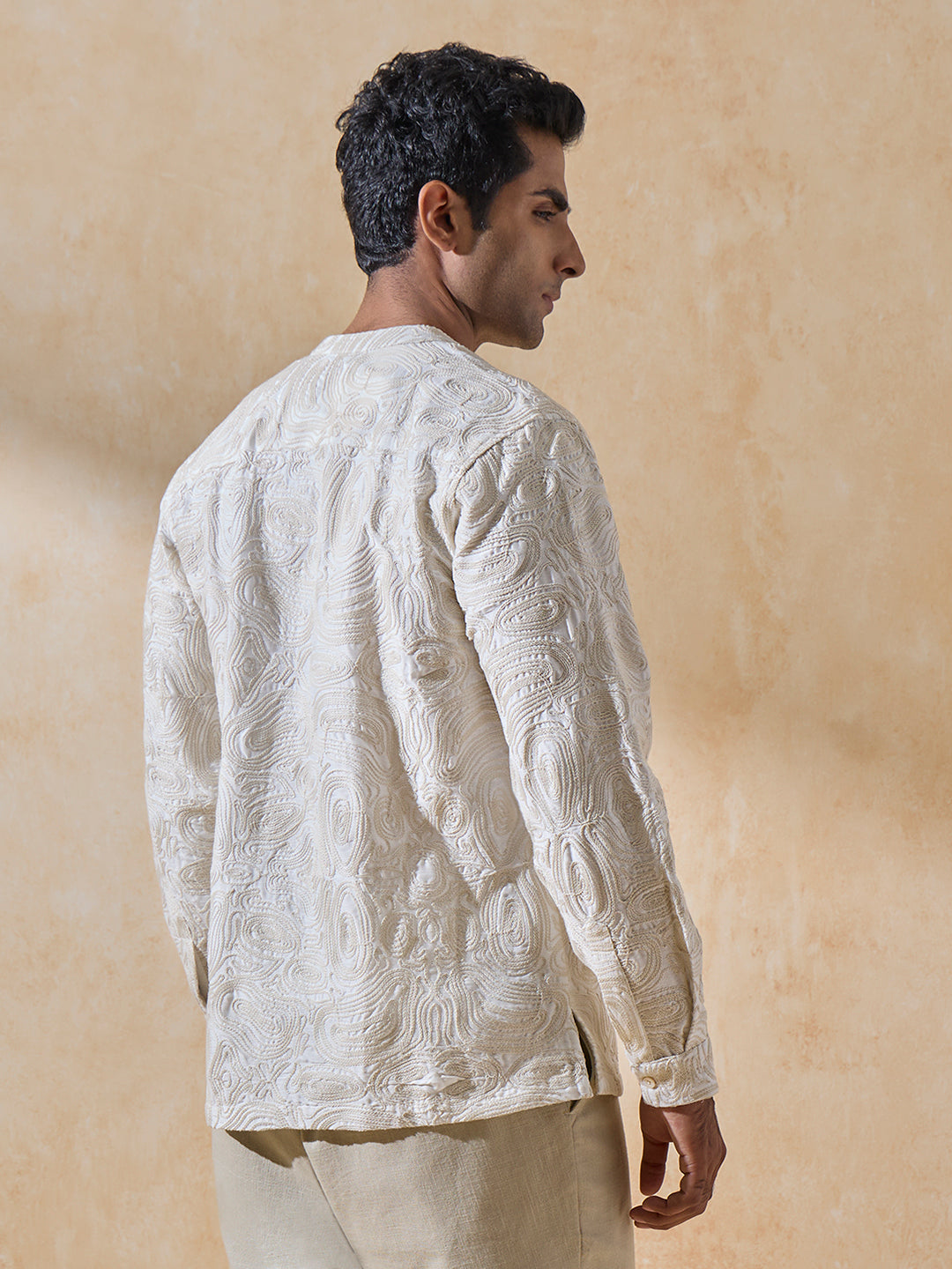 Embroidered Shirt - Off-White