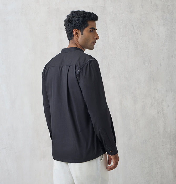 Asymmetrical Shirt – Navy