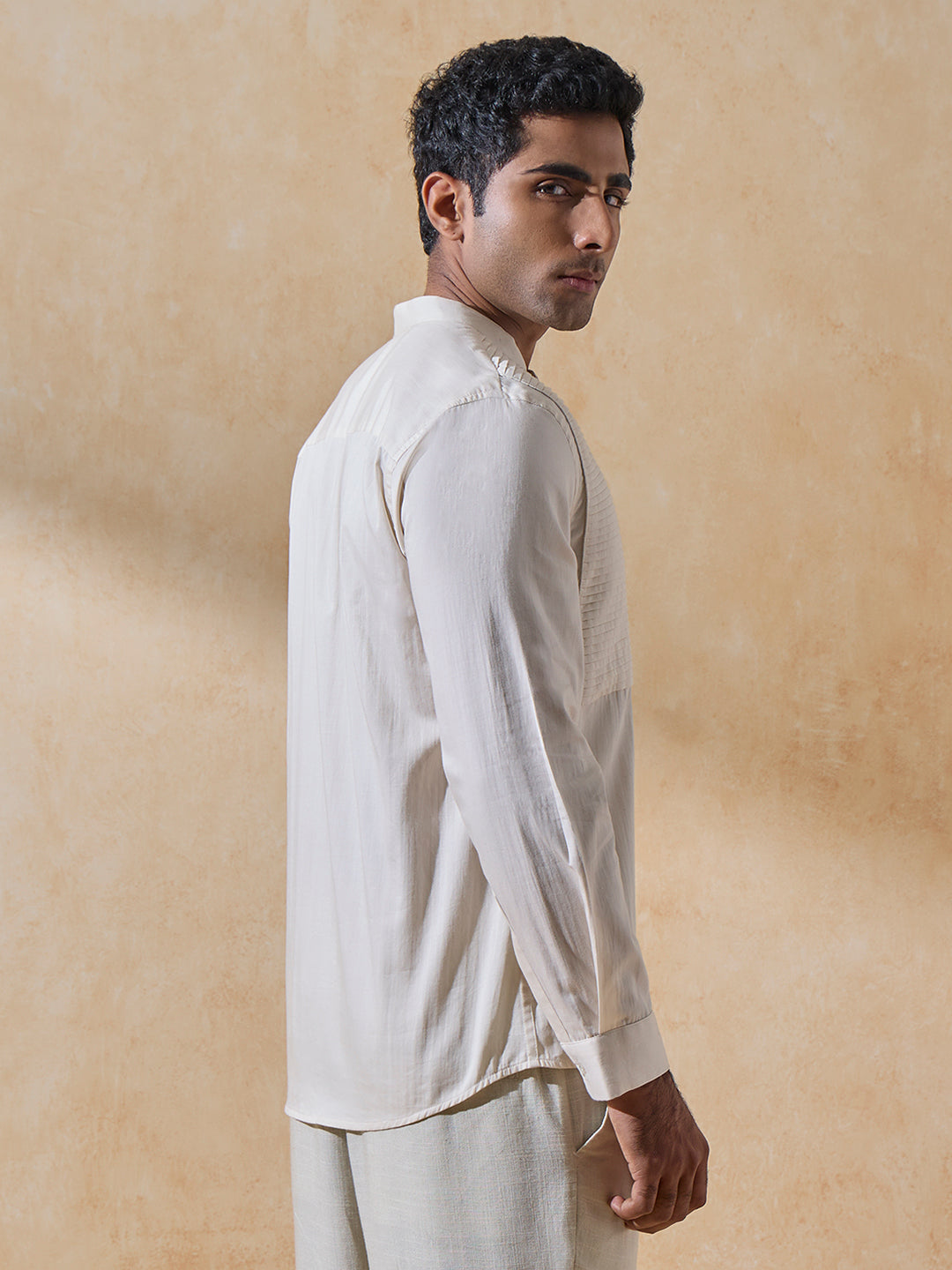 Panel Detailed Shirt - White