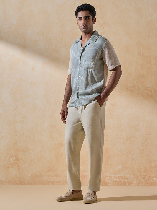 Colorblocked Shirt - Green