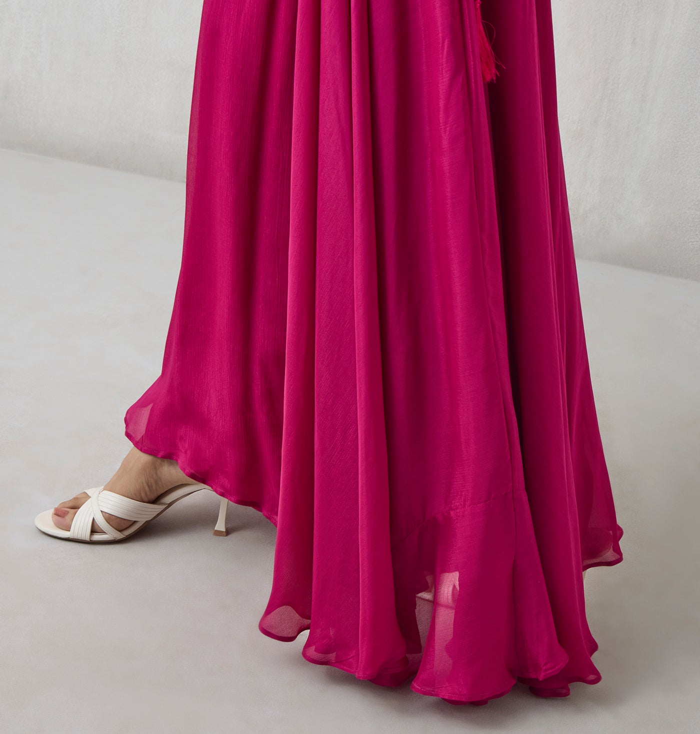Flowy Wide Leg Palazzos - Pink