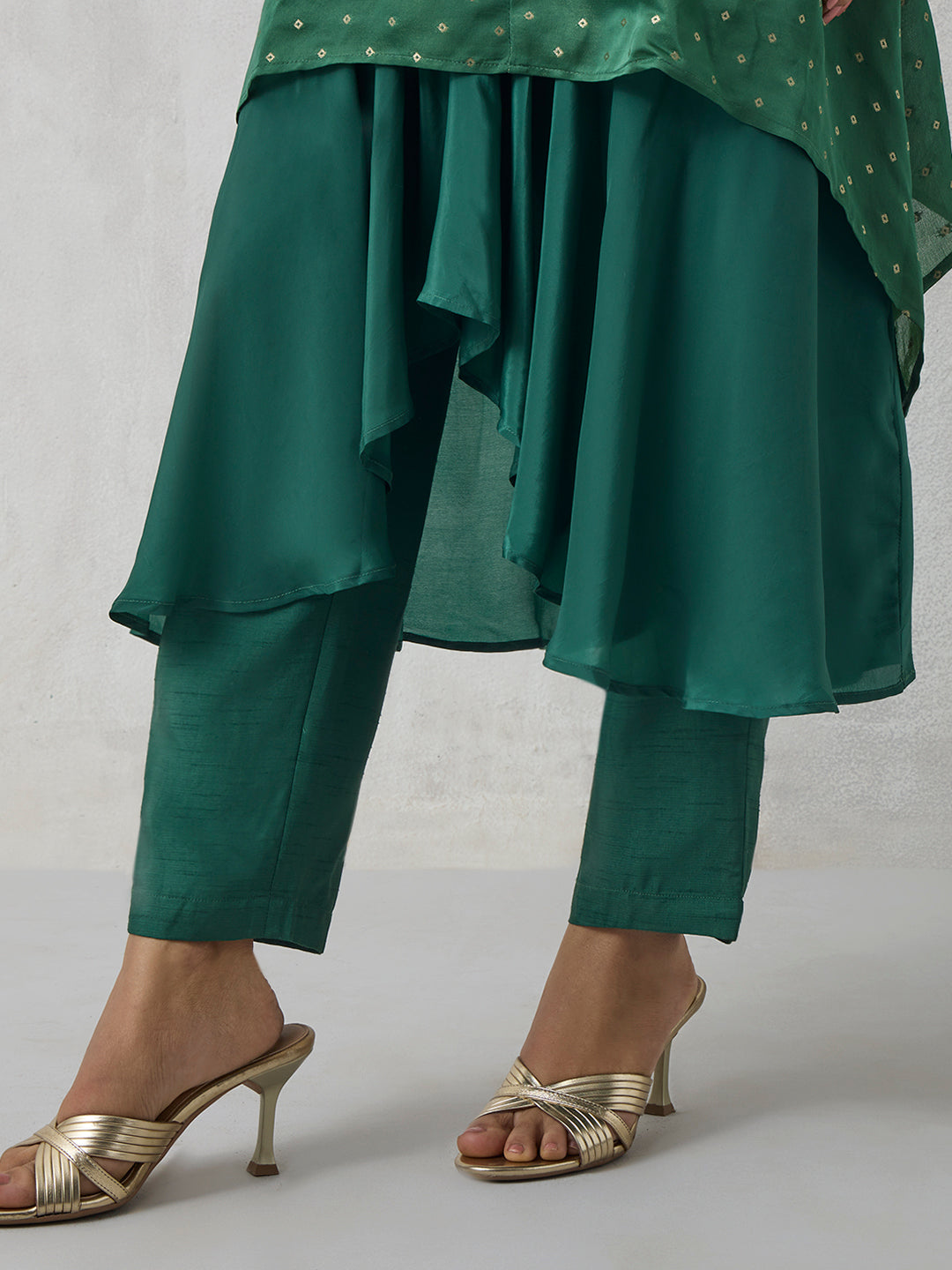 Embellished Kurta - Green