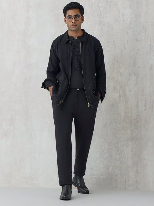 Textured Jacket - Black