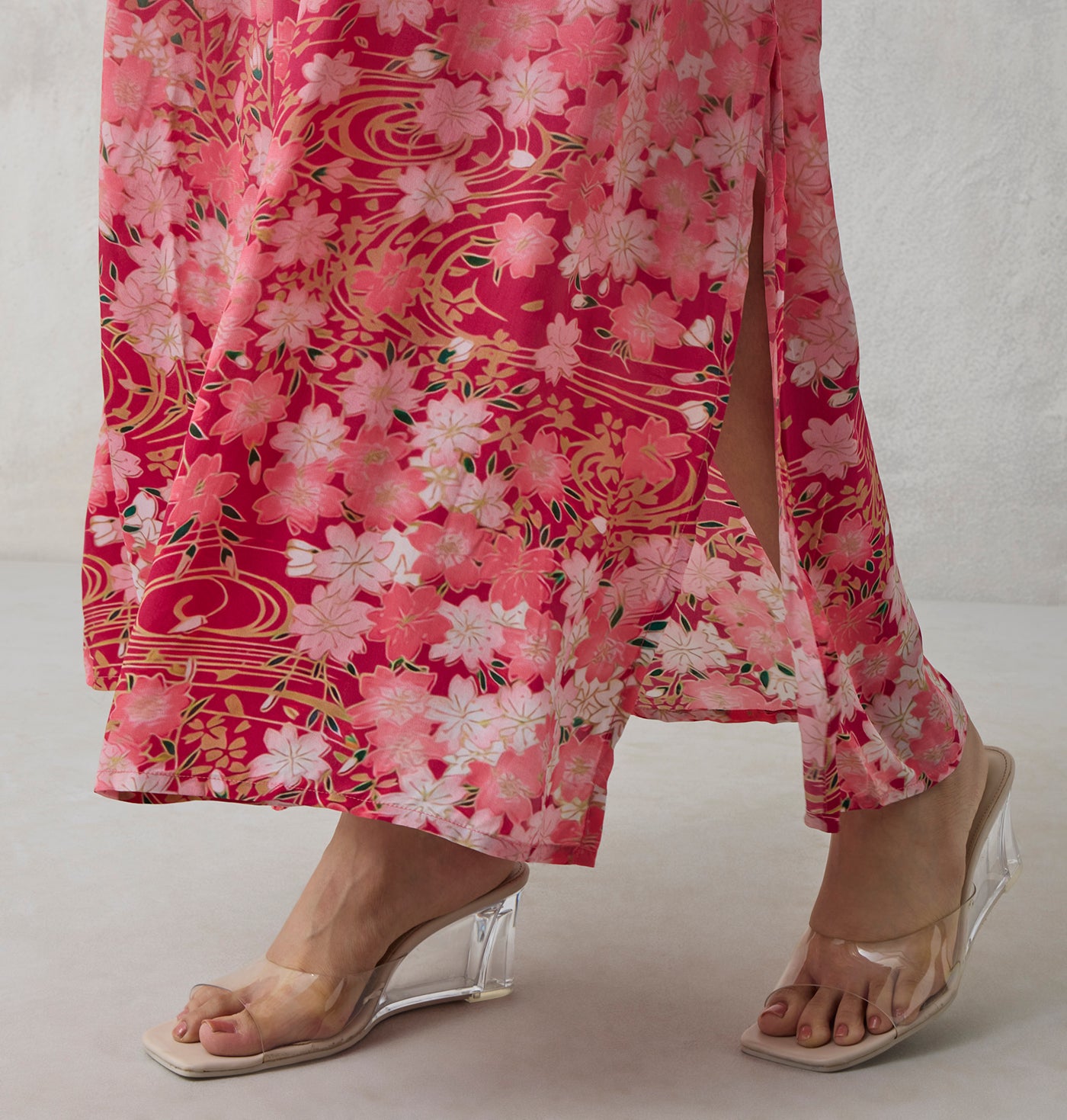 Printed Kaftan - Pink