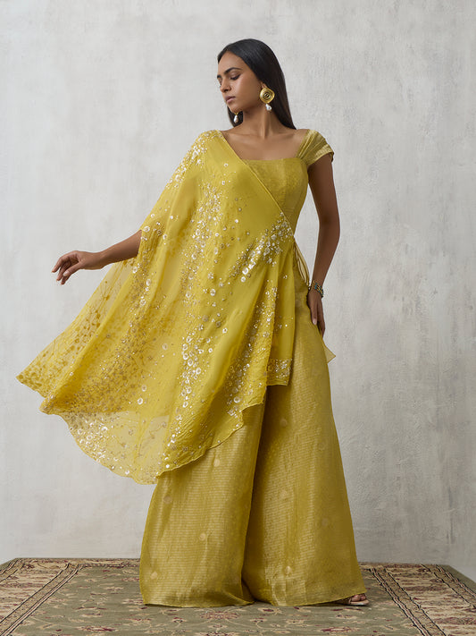 Embellished Cape - Yellow