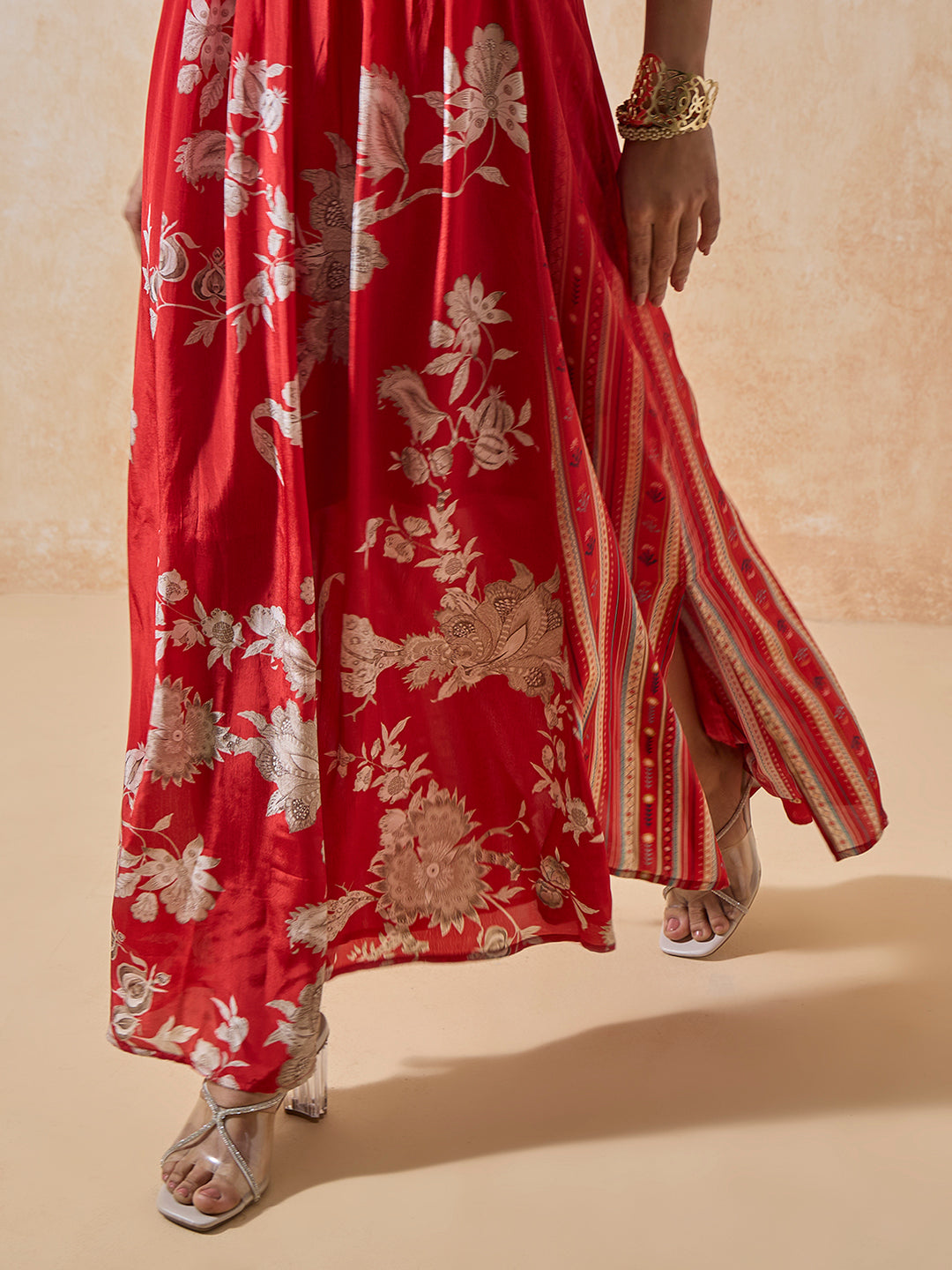 Floral Kaftan - Red