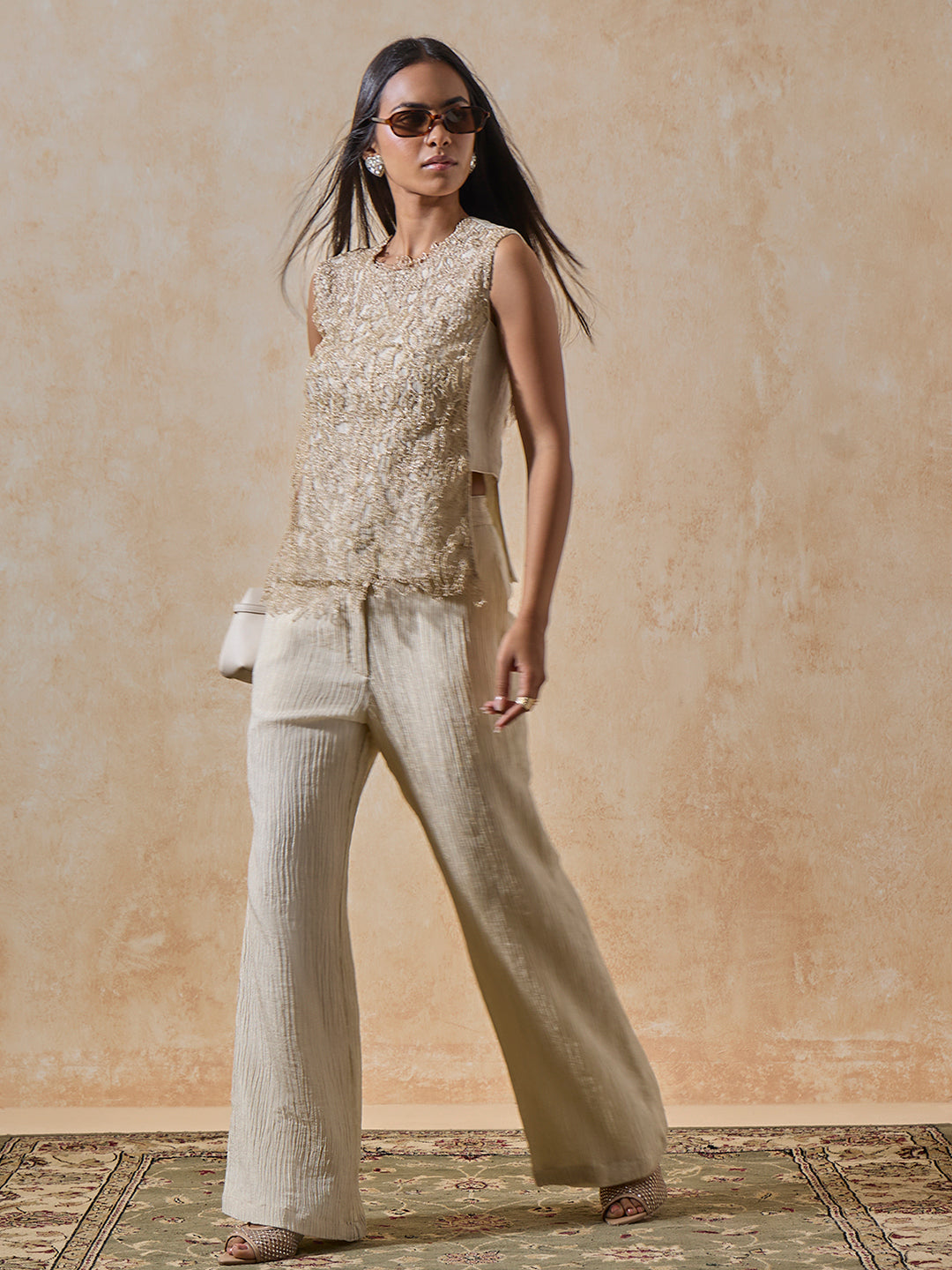 Lace Detailed Top - Ivory