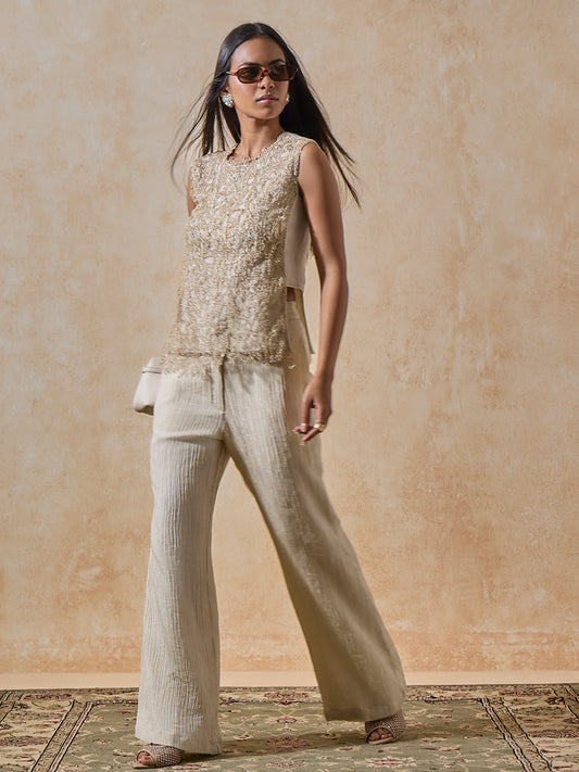 Lace Detailed Top - Ivory