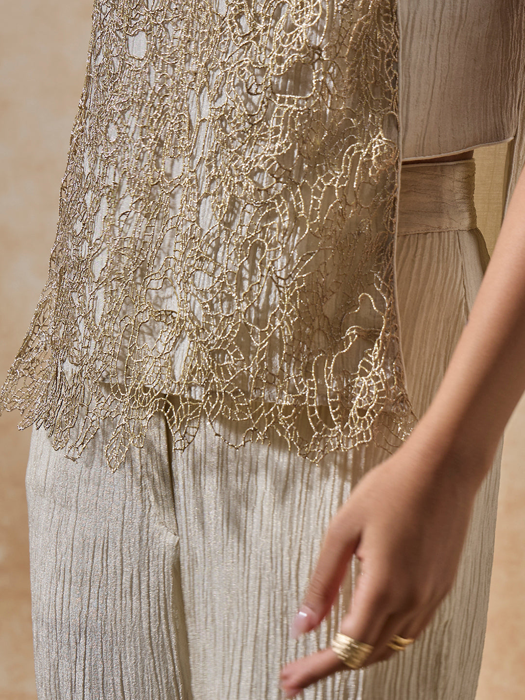 Lace Detailed Top - Ivory