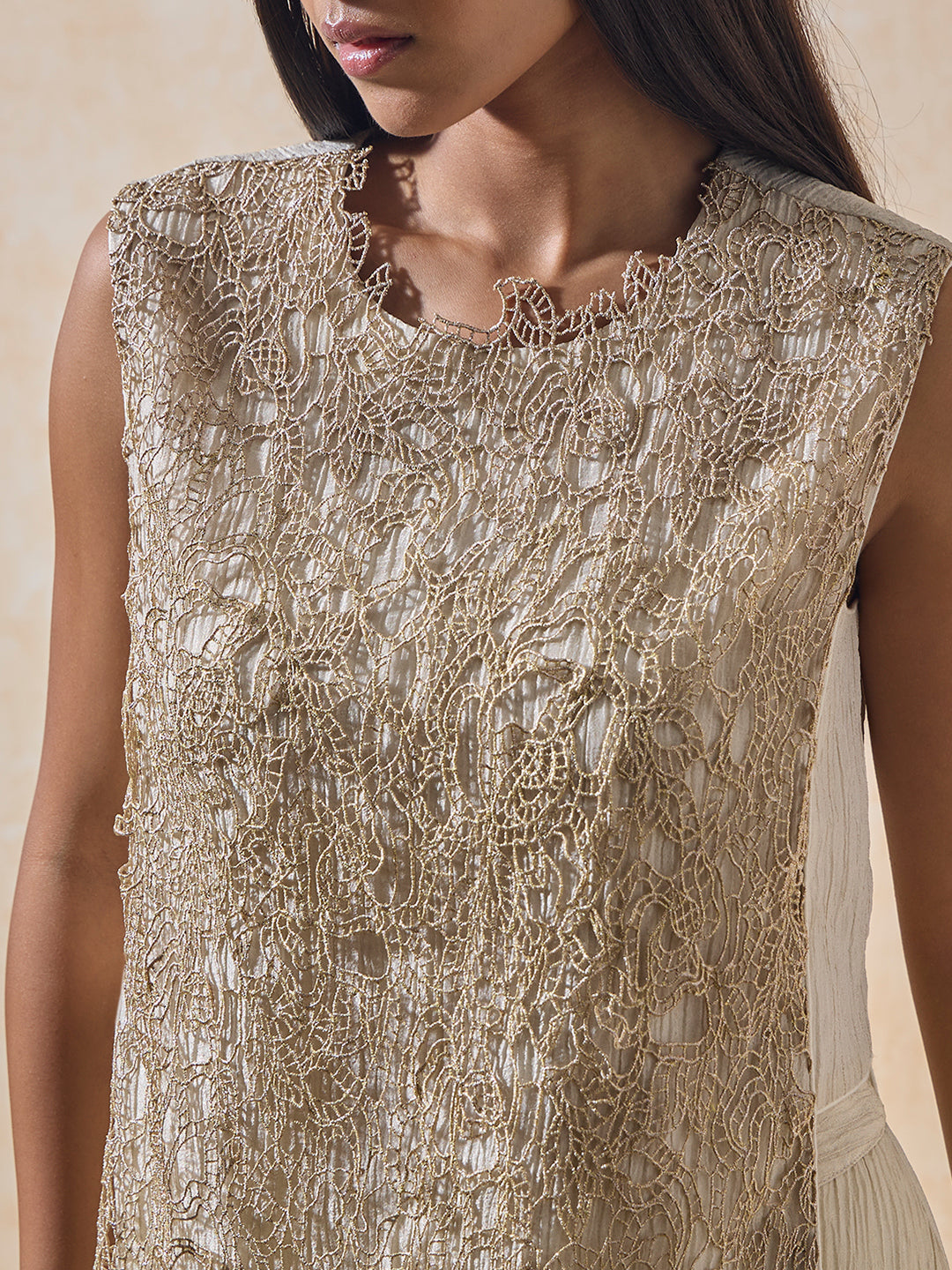 Lace Detailed Top - Ivory