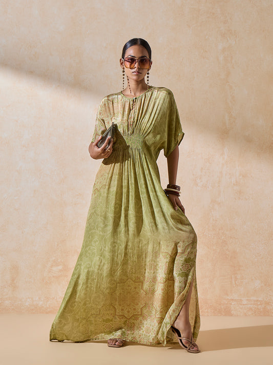 Printed Kaftan - Green