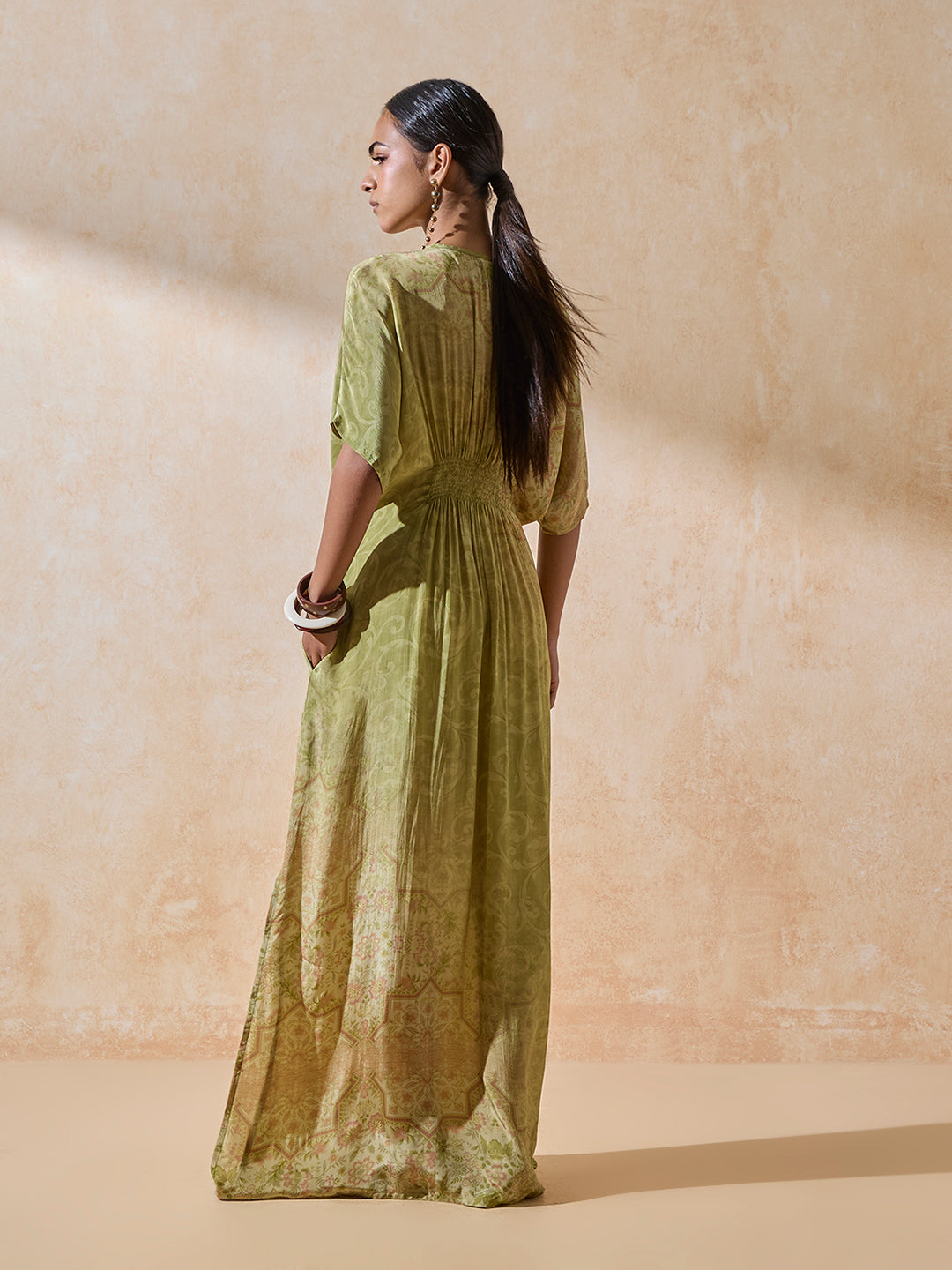 Printed Kaftan - Green