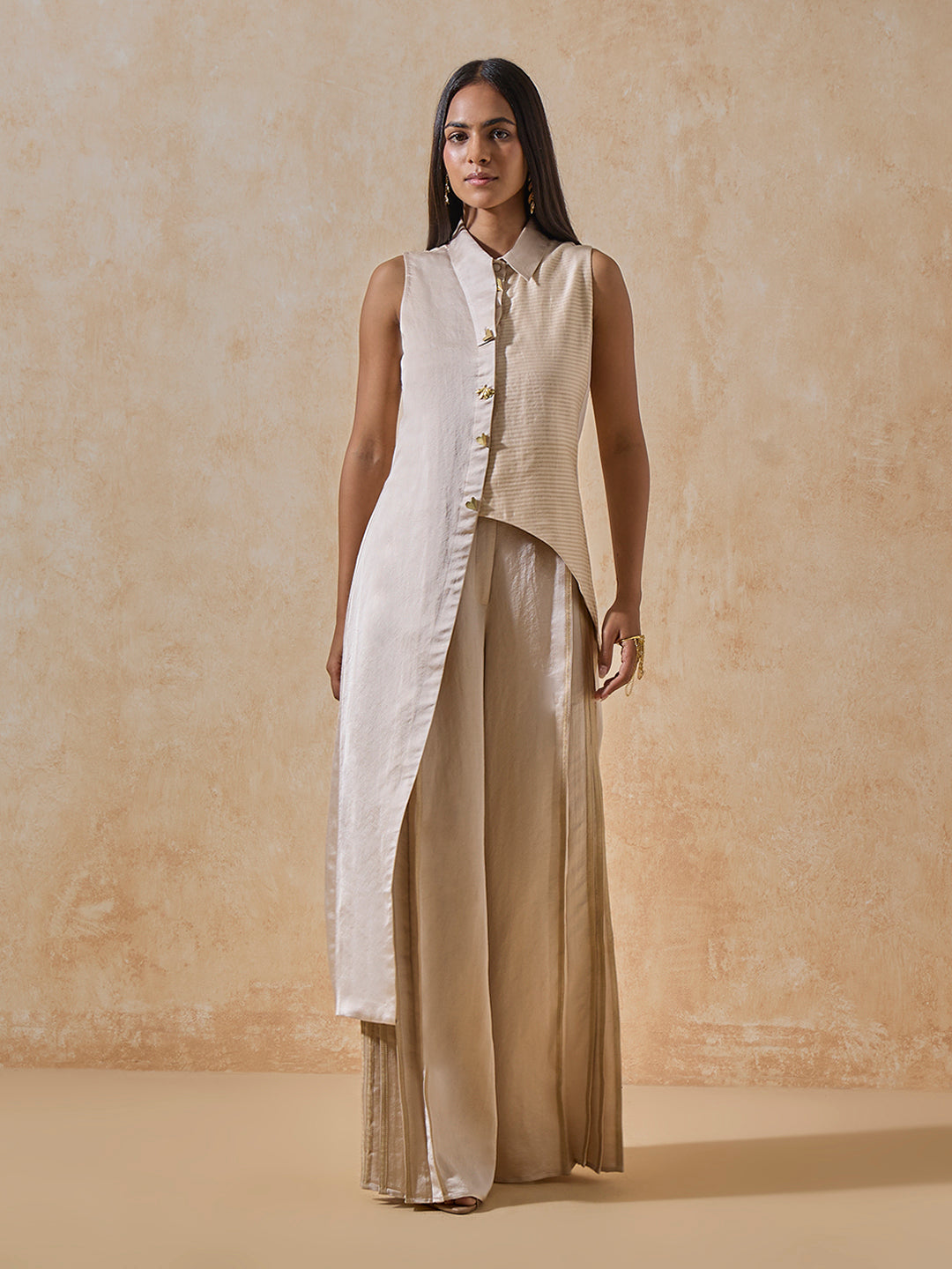 Asymmetrical Top - Cream