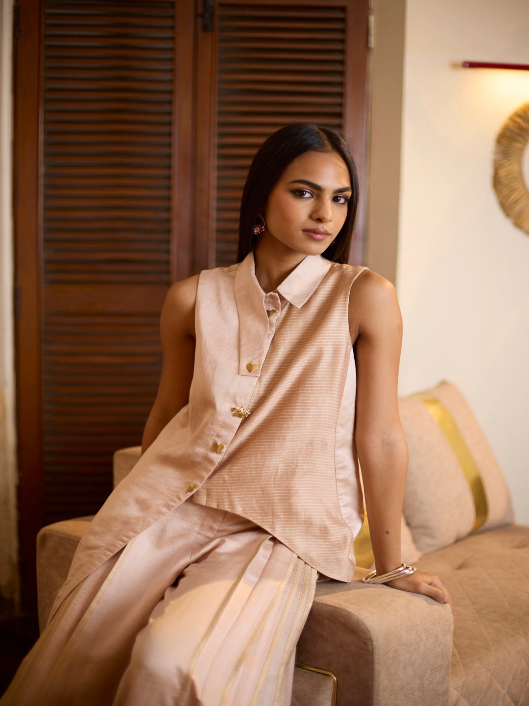 Asymmetrical Top - Cream