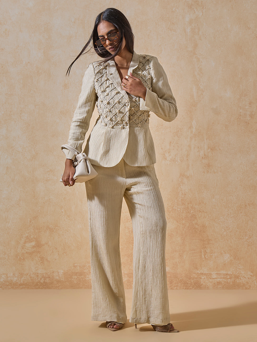 Embroidered Jacket - Ivory