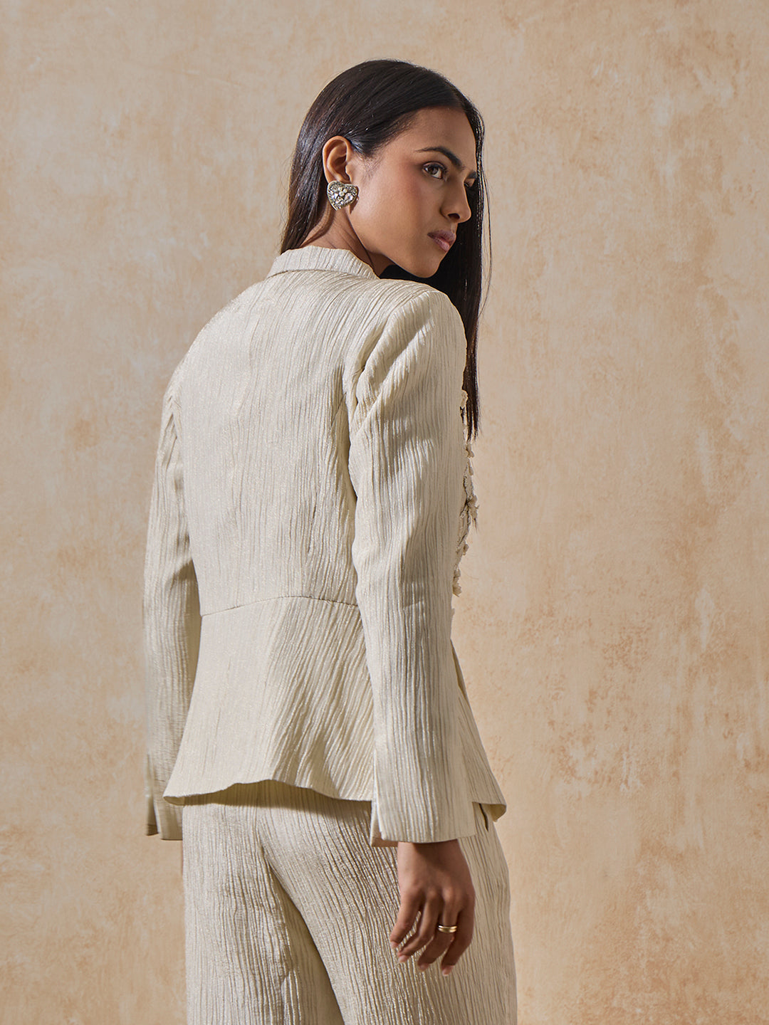 Embroidered Jacket - Ivory