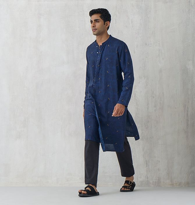 Asymmetric Kurta – Royal Blue
