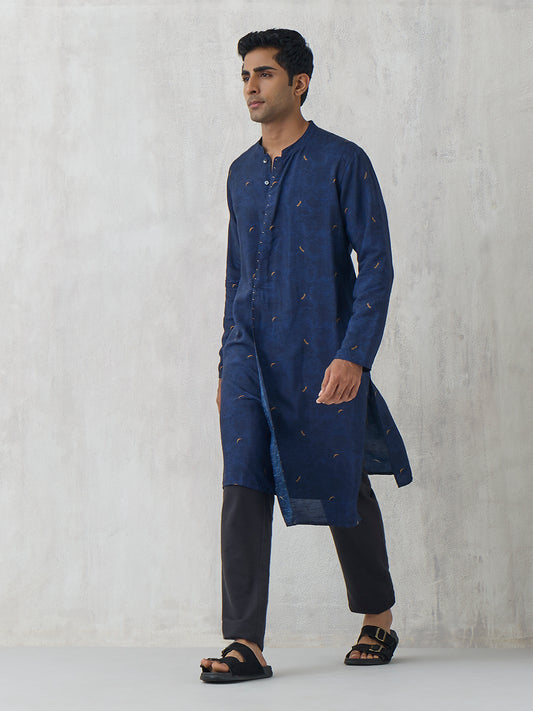 Asymmetric Kurta - Blue