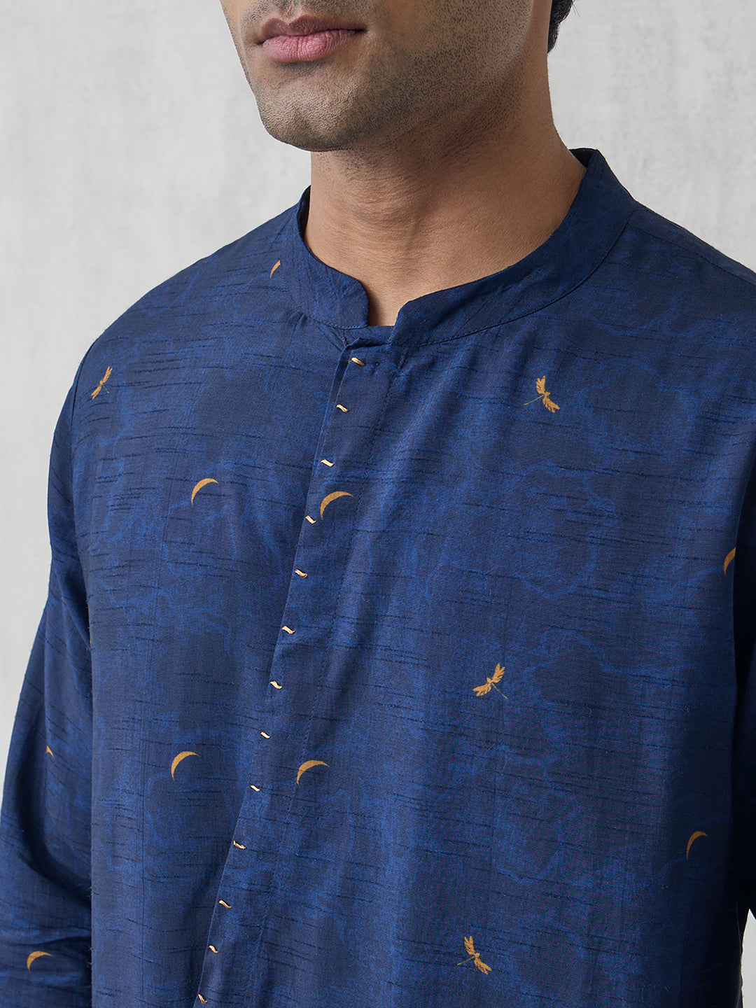 Asymmetric Kurta - Blue