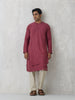 Embroidered Long Kurta – Maroon