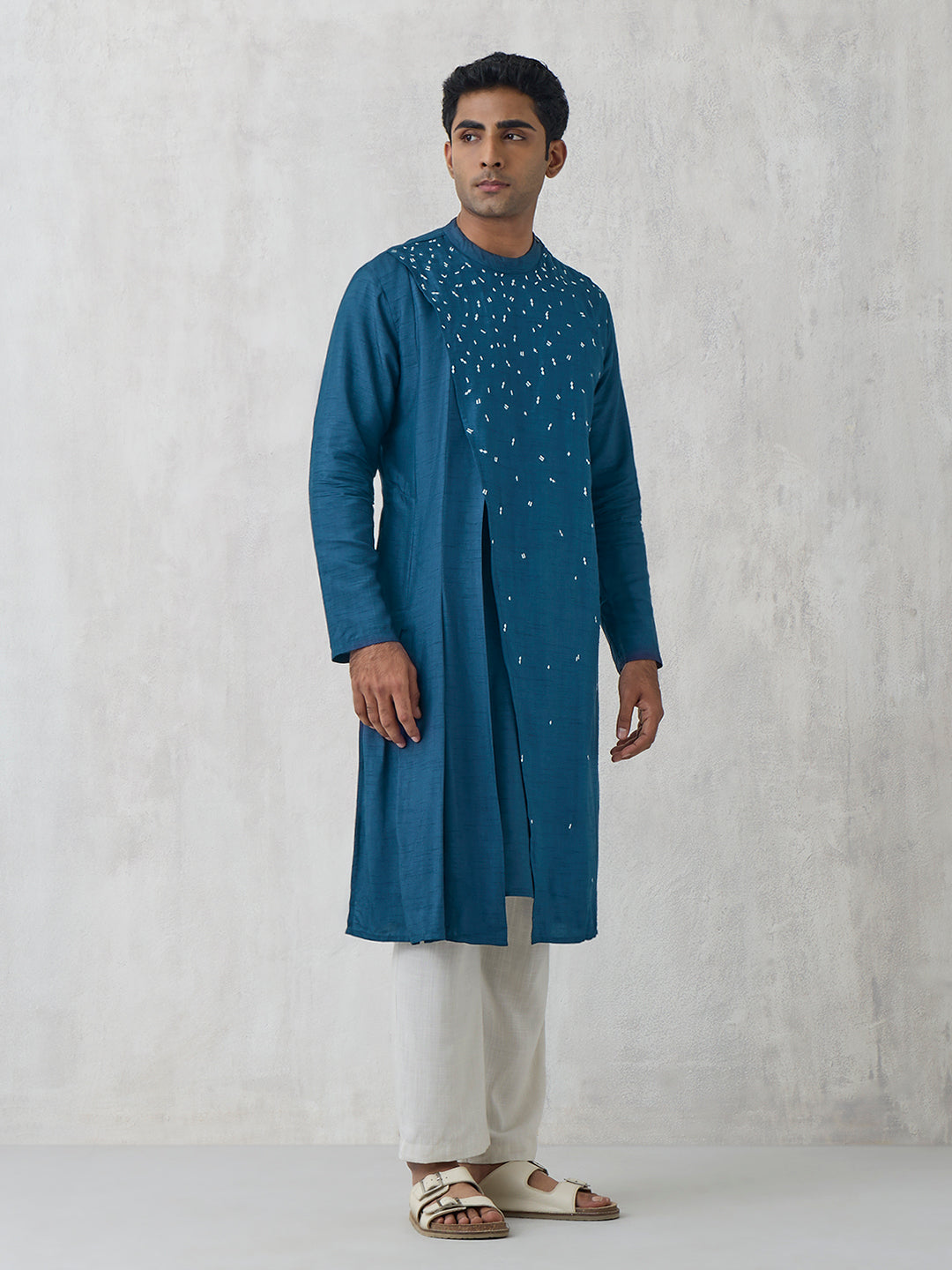 Asymmetric Kurta - Blue