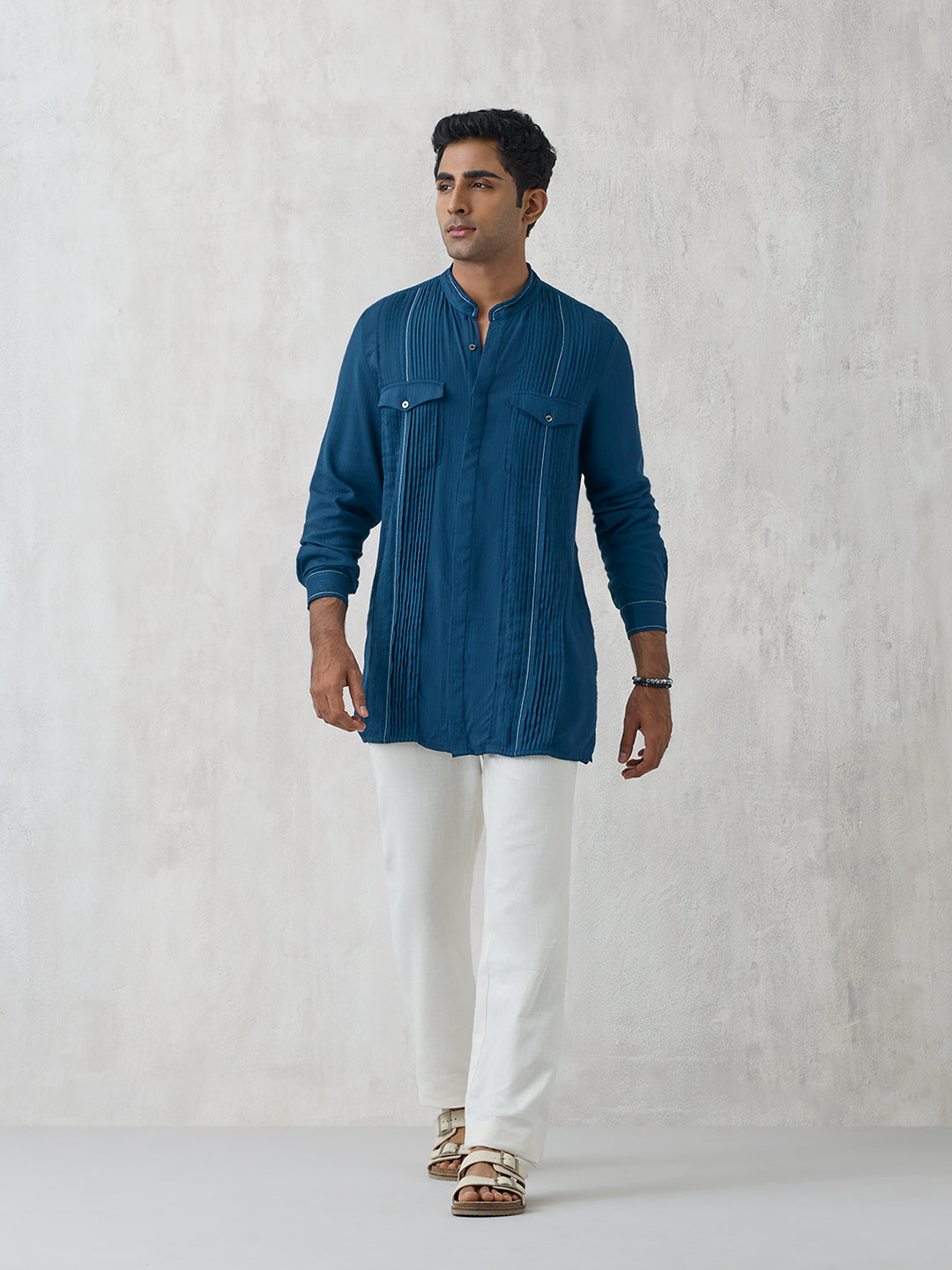 Short Kurta - Blue