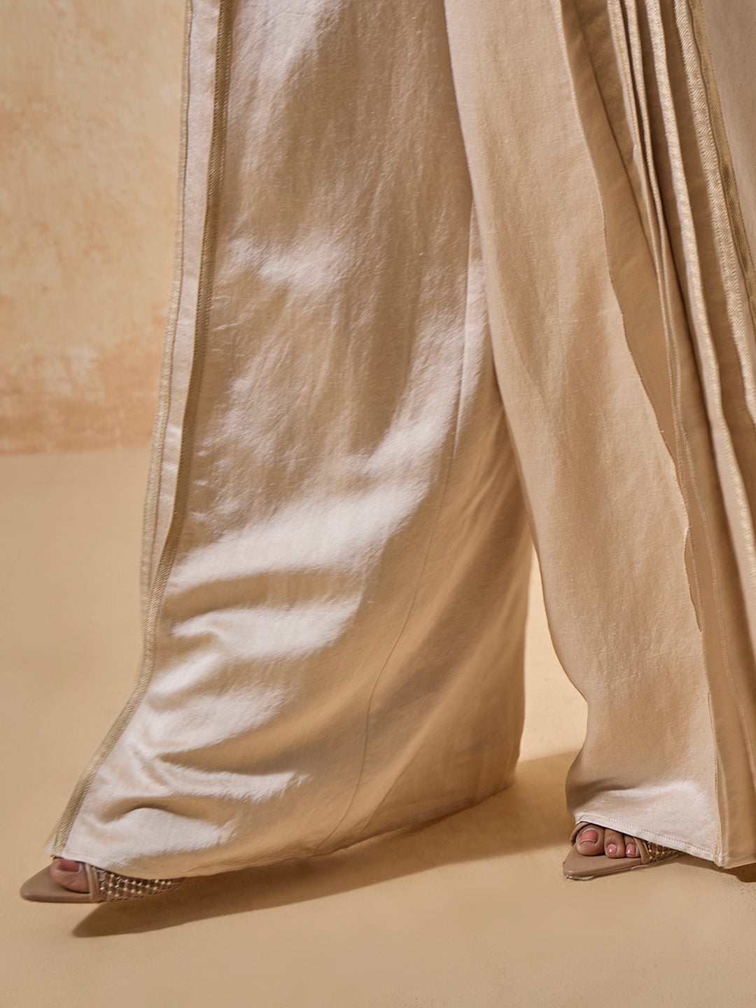Pleated Pants - Cream