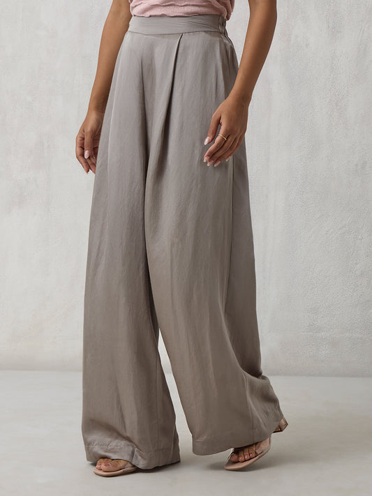 Wide Leg Pants – Grey