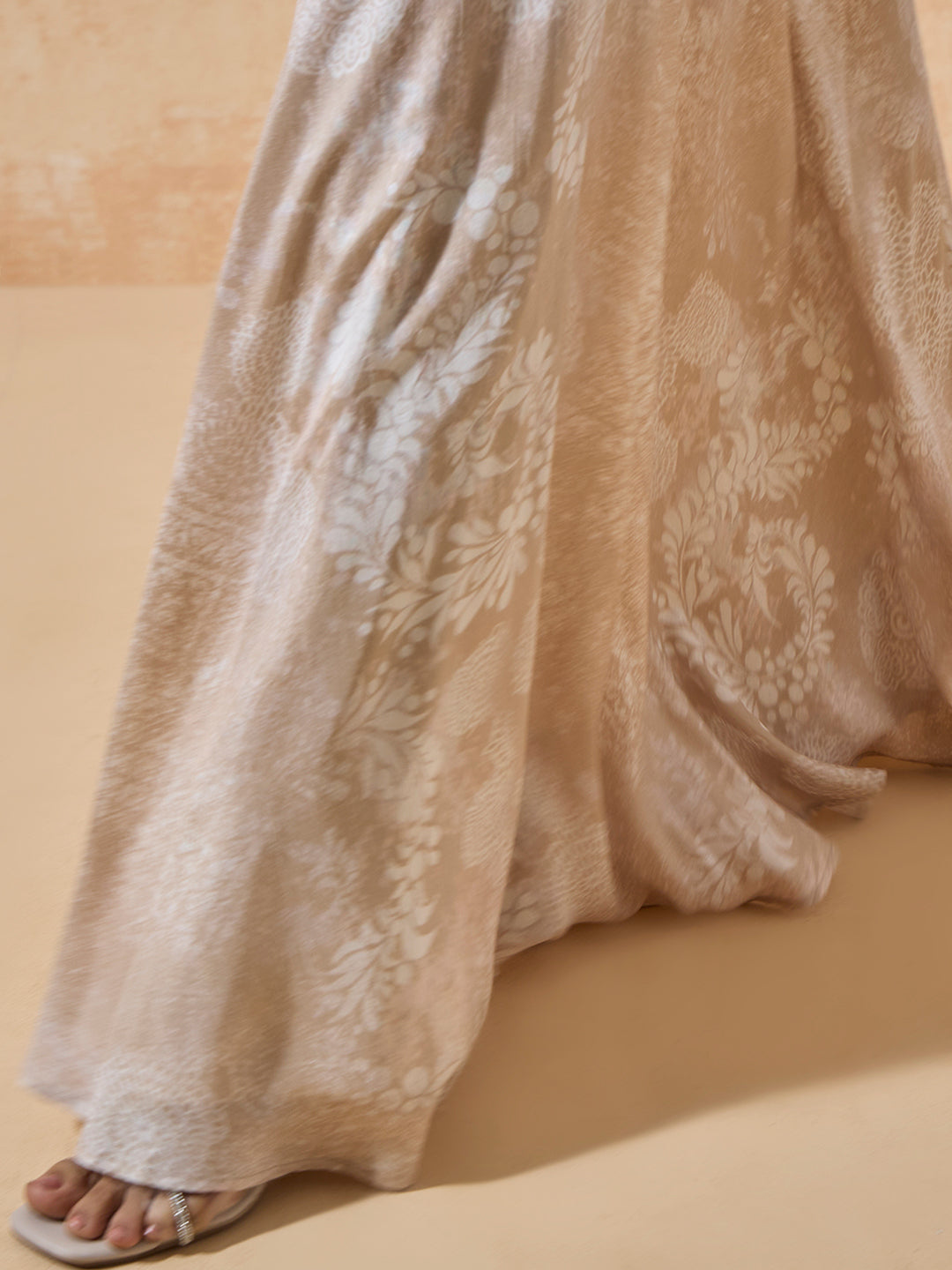 Printed Skirt - Beige