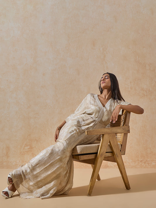 Printed Kaftan - Beige