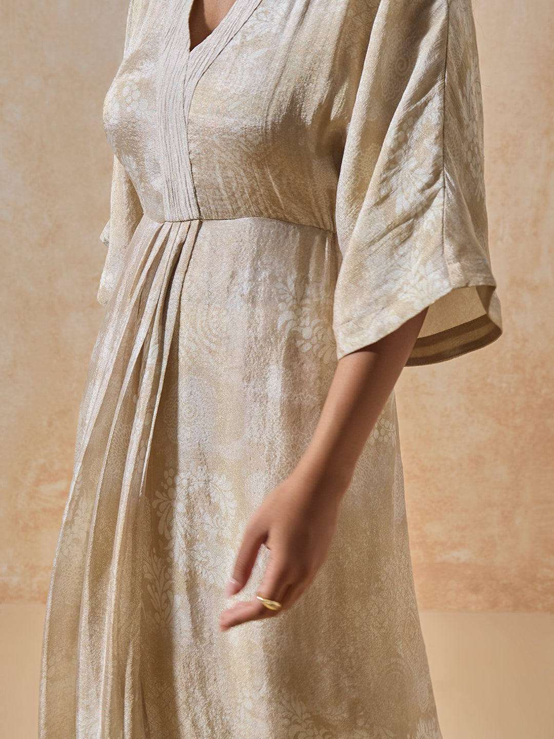 Printed Kaftan - Beige