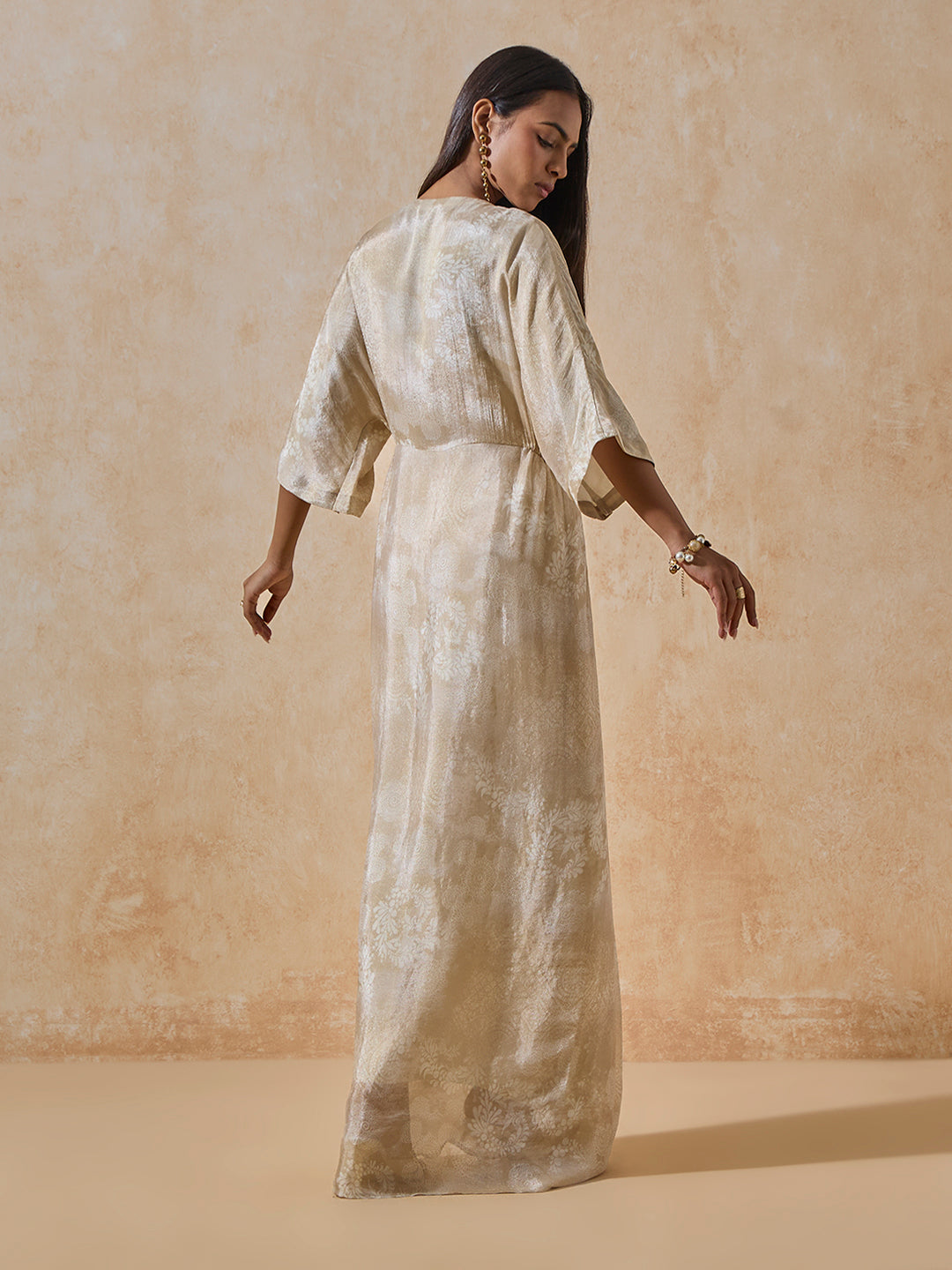Printed Kaftan - Beige