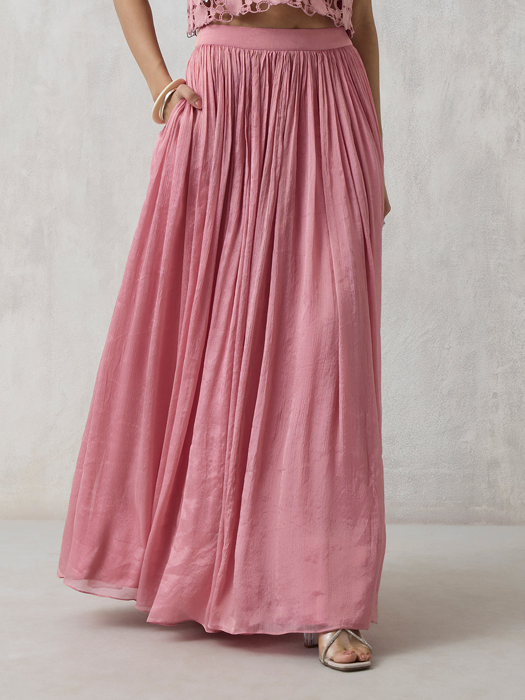 Pleated Skirt - Pink