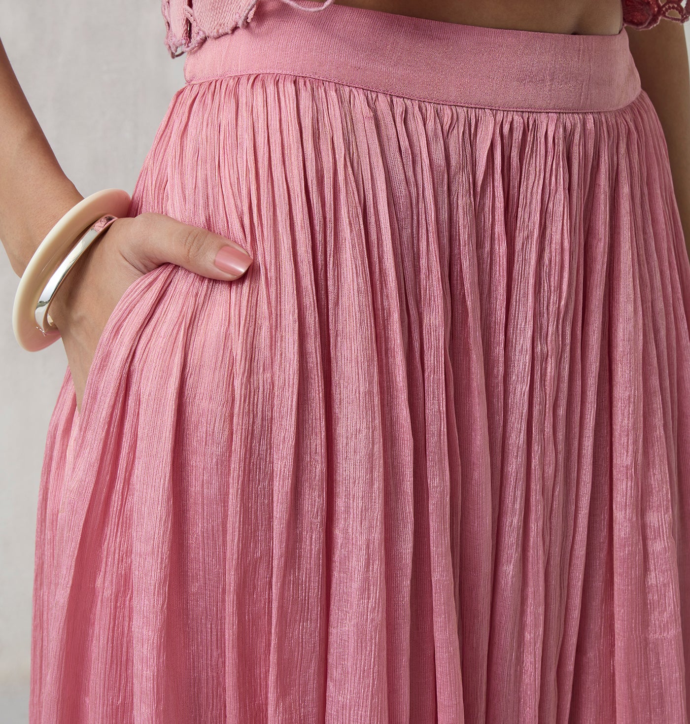 Pleated Skirt - Pink