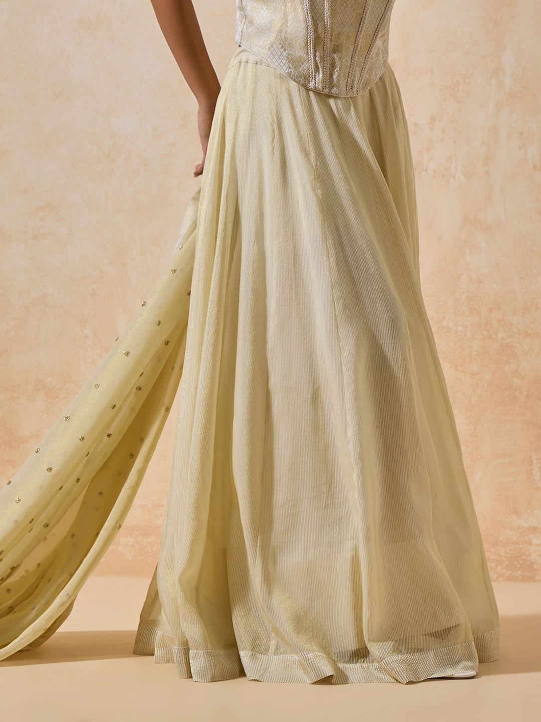 Lehenga Skirt - Light Gold